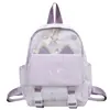 Mochila de jardín de infantes de dibujos animados, de alto valor, gatito lindo bordado, mochila pequeña casual ligera para niños, mochila escolar