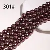 Pérolas Imitação Swarovski de Alto Brilho 301 Pérolas Redondas com Furo Reto Contas Soltas Acessórios para Joias DIY Contas para Joias de Colar