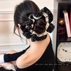 Renda Onda Ponto Cetim Intestino Grosso Elástico de Cabelo Feminino de Alta Qualidade Super Grande Corda de Cabelo Tira de Cabelo Rabo de Cavalo Amarrado Corda de Cabelo Acessório de Cabeça