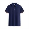 Camisa Polo Intercolor de Manga Corta de 200g con Cuello de Solapa, Ropa de Trabajo Hecha a Medida para Verano, Camisa Cultural Publicitaria Corporativa con Estampado Personalizado