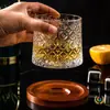 Vaso de Whiskey Moderno, Vaso para Licores, Vaso para Cerveza, Vaso Mezclador, Vaso para Cócteles Personalizado, Vaso Giratorio para Aliviar el Estrés