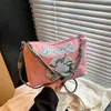 Bolsa de Nylon de Mano con Bordado Pesado de Rosquilla Bolsa Cruzada Casual Japonesa para Salir y Viajar al Trabajo Bolso de Hombro Versátil