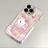 Funda para Bebida Fría de Hello Kitty Adecuada para iPhone 17 Pro Max, Carcasa de 16 Espacios, Apple 15 Plus, Funda para Teléfono 14, 12 Antigolpes
