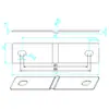 Soldadura láser de lengüeta conectora de batería de litio lámina de aluminio puro 1060 barra colectora de aluminio soldadura en frío barra colectora de unidad única grande soldadura de barra colectora de aluminio