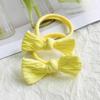 Nuevo y dulce anillo para el cabello con rayas de corazón para niña en color caramelo, lindo lazo para combinar con todo, cuerda para el cabello, correa para el cabello, accesorios para el cabello