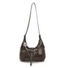 2026ins Personalizada Novo Estilo Bolsa de Dumpling Grande Capacidade Textura Versátil Casual Plissada Sob o Braço Ombro Único Bolsa de Mão Feminina