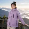 Chaqueta Funcional Urbana para Mujer para Primavera y Otoño, Abrigo Deportivo a Prueba de Viento e Impermeable, Chaqueta de una Sola Capa Multibolsillos para Exteriores para Hombre