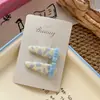 Pasador Geométrico de Lunares con Botón Nuevo Estilo Coreano, Hecho a Mano con un Toque de Lujo, para la Parte Trasera de la Cabeza, el Flequillo o el Lado del Cabello, Accesorio para el Cabello de Niñas