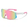 Nuevas Gafas de Sol para Ciclismo de Exterior de Fotograma Completo para Hombres y Mujeres, Gafas de Moda a Prueba de Viento y Arena, Gafas de Sol Coloridas de Marco Grande Europeas y Americanas