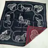 Promoção Especial Lenço de Seda Lã Impresso Dupla Face 70 Quadrado Lenço Triângulo Fita Outono Inverno Lenço Quente Xale Multicolorido Multiestilo