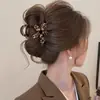 Item quente em alta 2026: presilha de tubarão elegante e requintada, suave e versátil, adequada para penteados presos na nuca, acessório de cabelo para mulheres