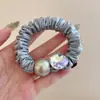 Goma para el pelo satinada floral Maillard para mujer, alta elasticidad, liga para el pelo duradera que no daña el cabello, accesorio elástico para el pelo