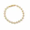 Pulsera de Trébol Multicolor de Circonita Más Vendida Transfronteriza de Amazon, Diseño de Moda Europeo y Americano, Joyería de Mano Lujosa y de Alta Gama