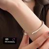 Pulseira Quadrada Geométrica Minimalista para Mulheres, Estilo Coreano, Versátil, Descolada e Discreta, Nova Pulseira da Moda, Acessório de Moda de Nicho