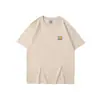 Amazon Transfronteiriça Moda Europeia e Americana Marca carhartt Nova Camiseta de Manga Curta Masculina e Feminina Solta Gola Redonda Base para Casais
