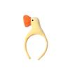 Desenho animado pequeno pato amarelo faixa de cabelo acessórios de cabelo atacado crianças pato engraçado cocar pato fofo incentivador faixa de cabelo para lavar o cabelo
