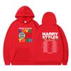 Suéter holgado informal de terciopelo con capucha, ropa de pareja con estampado de HARRY STYLES para hombre y mujer, 2023