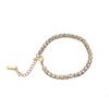 Pulsera de Acero de Titanio con Diamantes Completos de Venta Caliente Transfronteriza para Mujer, Lujo Ligero, Sensación de Alta Gama, Pulsera de Moda, Elegante para Estudiantes, Mejores Amigos y Parejas