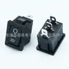 Kcd1 Interruptor de 3 Pinos e 3 Posições para Ventilador de Aquecedor 15*21 Interruptor Basculante para Eletrodomésticos, Dois Ligados Um Desligado.