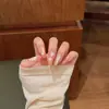 Selección mixta de uñas postizas para pegar manicura francesa ojo de gato manicura de lujo ligero producto terminado pegatinas temperamento blanqueamiento pegatinas de uñas de alta calidad