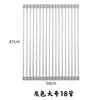 Estante de Secado Plegable con Rodillos de Acero Inoxidable Engrosado para Fregadero de Cocina