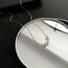 Collar de cuentas exquisito, versátil y dulce con piedra natural de dopamina de verano, diseño de moda de nicho para mujer, cadena de clavícula