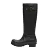 Botas de Chuva Wellington Fashion de Cano Alto para Mulheres, Sola Macia, Confortáveis, Versáteis para Acampamento ao Ar Livre, Sapatos Aquáticos Antiderrapantes, Sapatos de Trabalho para Lavagem de Carro para Mulheres