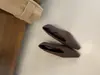 Zapatos de Cuña Pequeña con Boca en V Francesa de Nuevo Estilo 2025 para Mujer, Tacones Altos de Punta con Piel de Ante Mediana para Mujer
