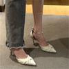 Tacones Altos para Mujer 2023 Nuevo Retro Moda Súper Populares Puntiagudos Elegantes Versátiles Tacón de Aguja Antideslizantes de una Sola Capa Zapatos de Moda