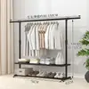 Simple Estante para Secar Ropa del Hogar de Pie para Piso Habitación Balcón Perchero Colgador de Ropa Dormitorio Interior Plegable