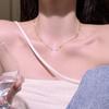 Collar de Cuentas de Cristal Colorido para Mujer 2025 Nuevo Diseño Nicho Versátil Cadena Clavicular Collar Choker Simple