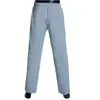 Calça Masculina de Poliéster Wide Leg com Bolsos Estilo Cross-Border, Roupa Masculina de Corte Amplo Atacado em Estoque