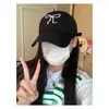 Gorra Pequeña Nueva Gorra de Béisbol Mujeres Sombra de Mujer Lazo Cara Dulce Corea del Sur Gorra para Cabeza Grande Moda Linda