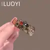 Pinza para el Cabello Pequeña de Cristal de Lujo Ligero Pinza de Pato para Mujer Diamante de Color de Gama Alta Pinza Lateral Transparente Pinza para Flequillo Pinza Pequeña de Garra Antideslizante Estilo Nuevo
