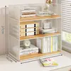 Estantería de escritorio, estante de almacenamiento por materia, soporte para libros, escritorio de estudiante, armario de almacenamiento de libros, organizador de archivos vertical multicapa