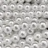 Perlas Artificiales de ABS Pulidas con Agua de Alto Brillo Color Blanco Puro Blanco Roto Cuentas Sueltas para Accesorios de Zapatos y Sombreros DIY Accesorios de Ropa