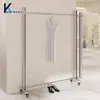 Estanterías para Tiendas Boutique, Exhibidores para Tiendas de Ropa, Percheros de Acero Inoxidable de Pie, Perchas, Exhibidores de Pared para Ropa de Mujer y Hombre