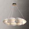 Lámpara de Araña LED de Pétalos de Anillo Nórdica Creativa Moderna Sala de Estar Sencilla Personalidad Comedor Dormitorio Luz Lujo Ligero Sala Modelo