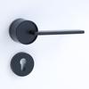 Luz luxo minimalista fechadura da maçaneta da porta do quarto silencioso do quarto silencioso fechadura da porta da liga de zinco fechadura dividida atacado