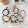 Anillo para el cabello básico con lazo de 6 piezas para correr, cuerda para el cabello de color, cuerda para el cabello dulce que combina con todo, correa para el cabello, accesorios para el cabello