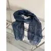 Lenço Listrado com Bolinhas Vintage Outono/Inverno 2026 para Mulheres, Estilo Artístico, Lenço de Pescoço de Nicho, Xale Pregueado