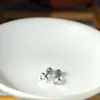 Aretes de Acero de Titanio Roscados con Forma de Corazón y Mariposa, Aretes de Tachuela de Estrella de Cinco Puntas, Tachuelas Cocleares, Aretes de Tornillo de Perforación de Moda y de Alta Gama
