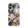 Funda Popular de Mármol con Estampado de Flores de Amazon Adecuada para Funda de Teléfono Móvil Apple 17Pro Iphone16 Funda Dura Todo Incluido