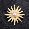 Broche de Sol Vintage Liga Pino de Lapela Acessório para Roupa Alfinete de Segurança Anti-Exposição Versátil de Alta Qualidade