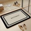Alfombra de Piso para Inodoro de Baño Alfombra Suave Absorbente de Barro de Diatomeas Alfombra para Puerta de Baño Alfombra para Pies Antideslizante Alfombra para Inodoro