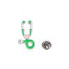 Broche médico de modelado de estetoscopio transfronterizo original europeo y americano, cuidado, decoración para mochila escolar, accesorios para ropa, insignia de aleación