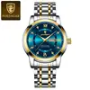 Poedagar/Marca Poedagar 936 Reloj Impermeable para Hombre con Correa de Acero Doble Calendario Luminoso Reloj de Cuarzo Transmisión en Vivo