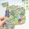 [Nuevo] Pegatina de descompresión de paisaje estéreo 3D con dibujos animados de grafiti, cabina estéreo, escena DIY, Libro Rojo Pequeño