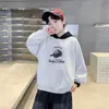 Sudadera con capucha de manga larga estampada para niño, modelo 2026, nueva, moderna, genial, con gorro, Otoño, Casual, Elegante, Moda