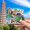 Imán para Refrigerador de la Ciudad de Fujian Fuzhou Xiamen Quanzhou Zhangzhou Universidad de Xiamen Atracciones Turísticas Souvenir Magnético Cultural y Creativo